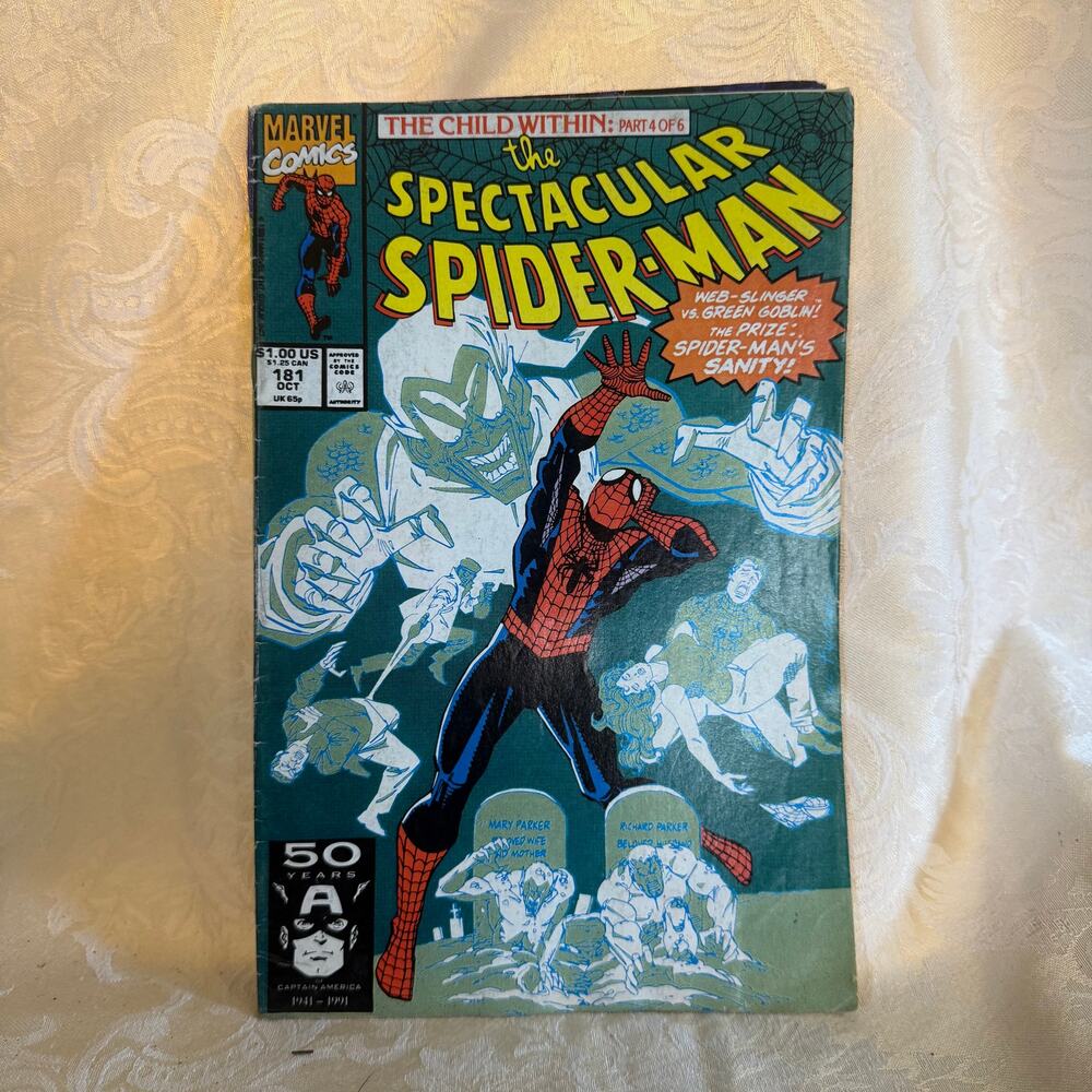 Spectacular Spider-Man #181 1991 Green Goblin Marvel Comic VG